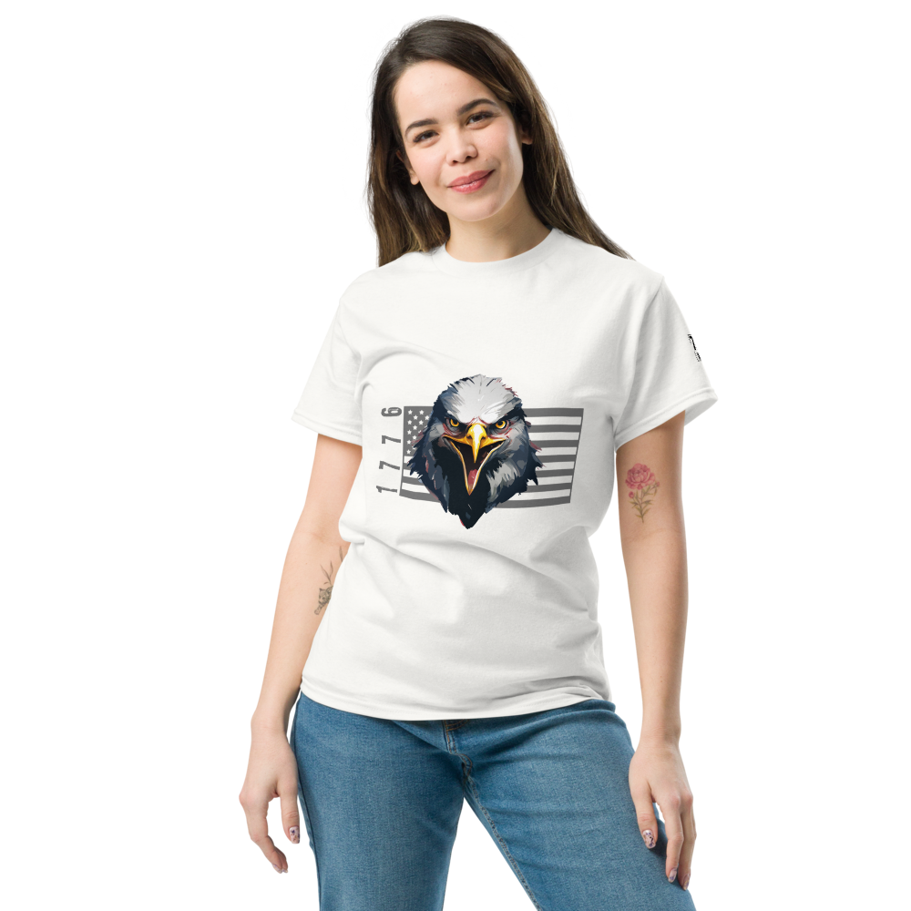 1776 Eagle Independence-Short-Sleeve Unisex T-Shirt WHITE