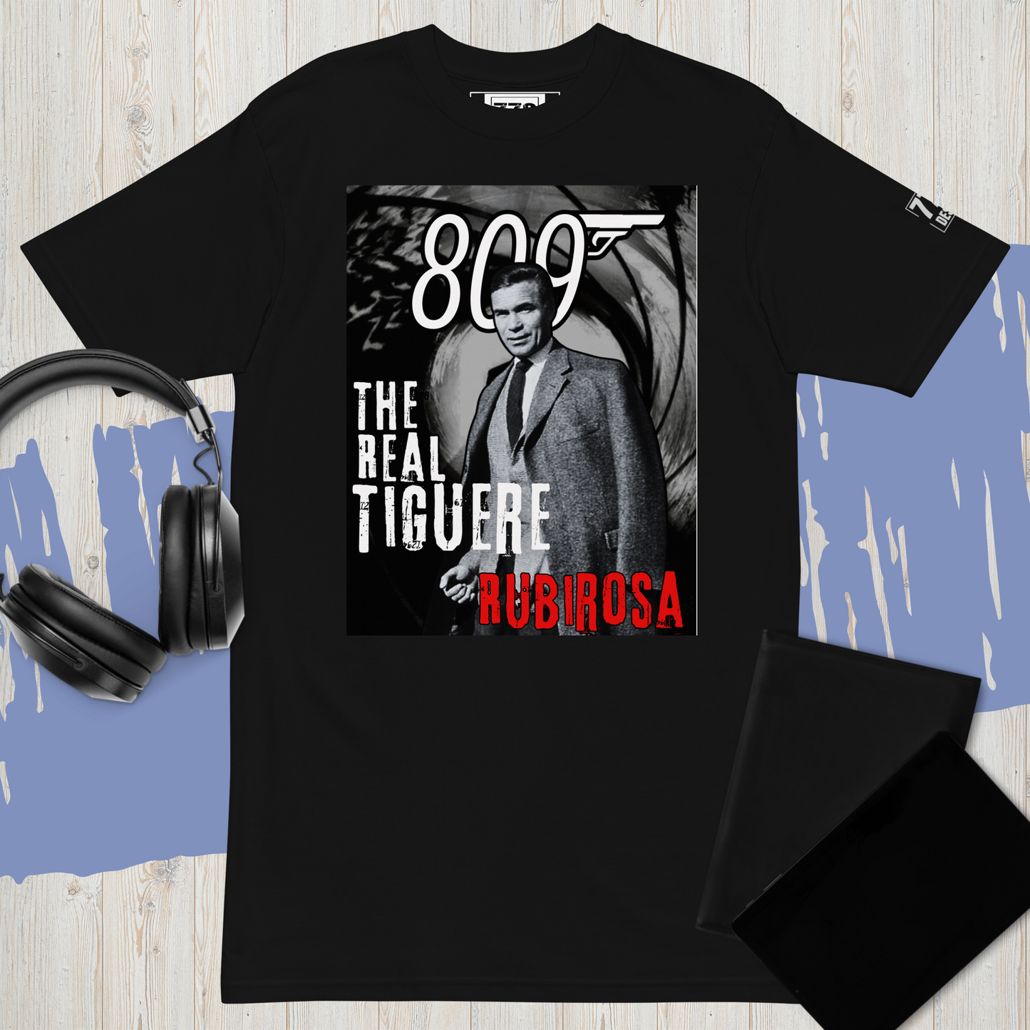 809 Rubirosa-Short-Sleeve Unisex T-Shirt-BLACK