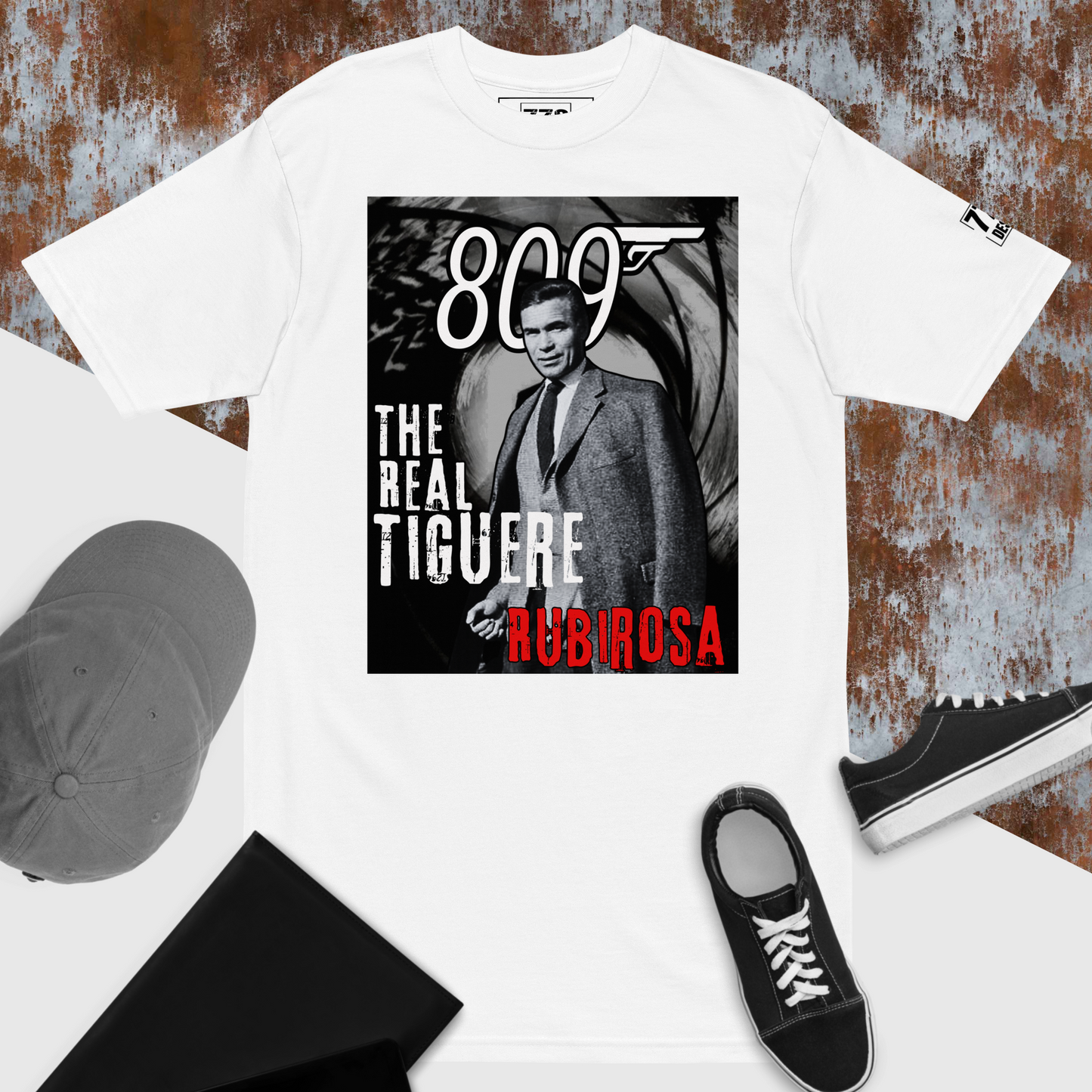 809 Rubirosa-Short-Sleeve Unisex T-Shirt-WHITE