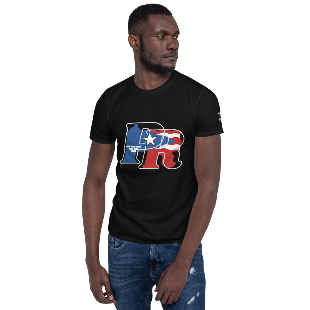 Puerto Rican-"El Morro"- Short-Sleeve Unisex T-Shirt-BLACK