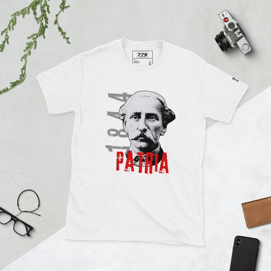 1844 Juan Pablo Duarte camiseta unisex de manga corta