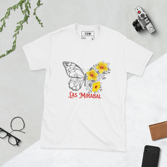 14 de junio Hermanas Las Mirabal- Camiseta unisex de manga corta- BLANCO