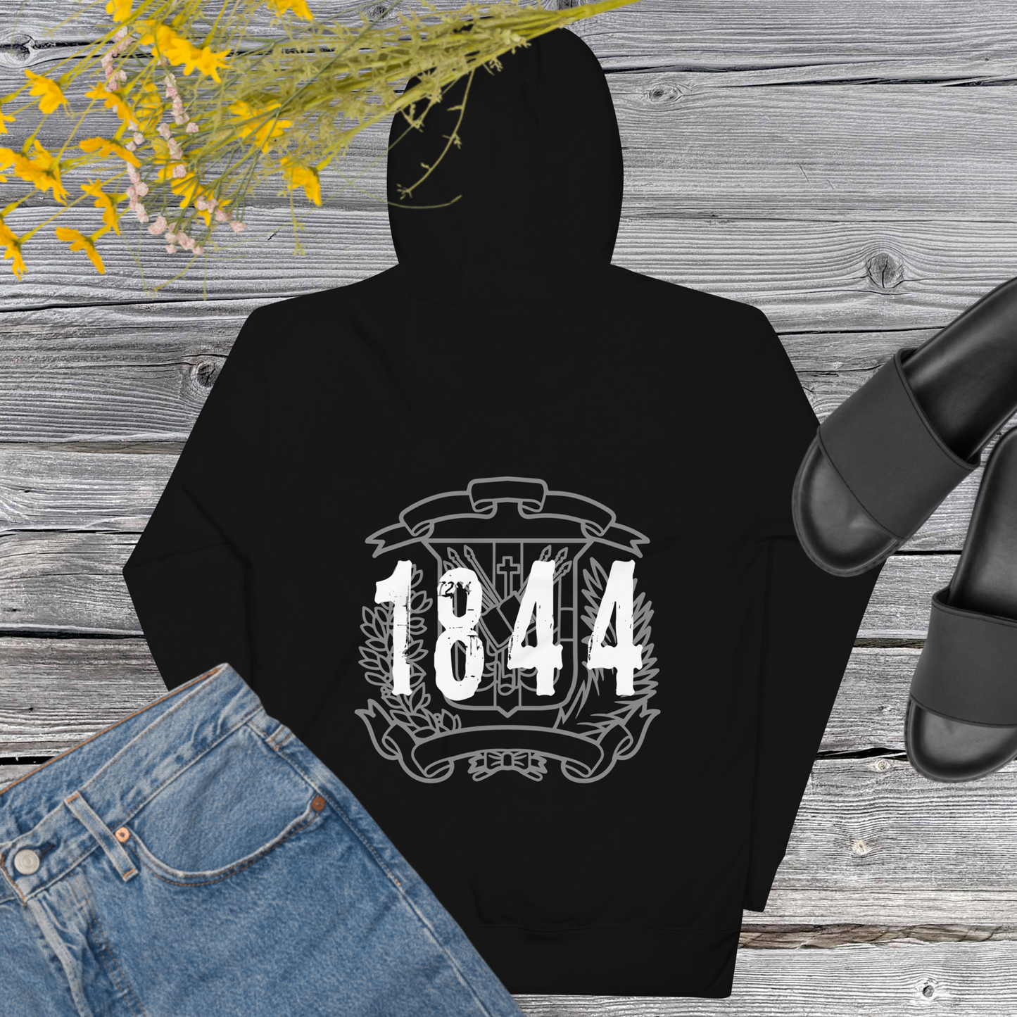 1844 Escudo-BACK PRINT-Unisex Hoodie