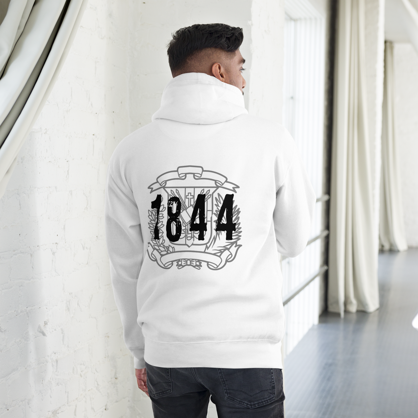 1844 Escudo-BACK PRINT-Unisex Hoodie