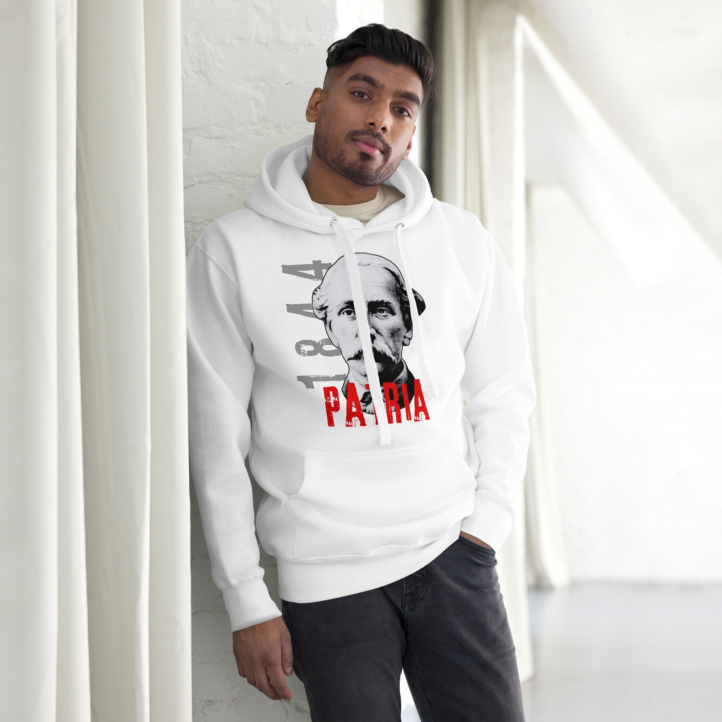 1844 Juan Pablo Duarte-Unisex Premium Hoodie-WHITE