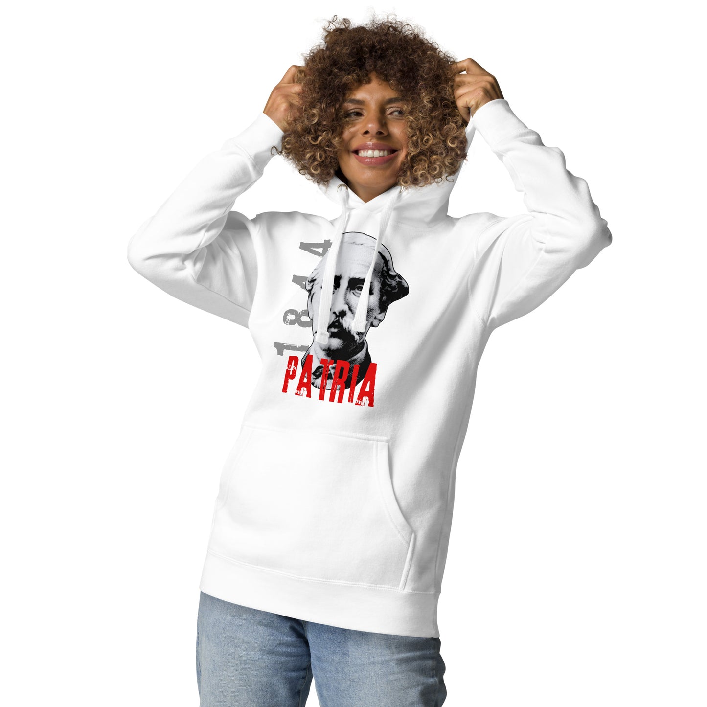 1844 Juan Pablo Duarte-Unisex Premium Hoodie-WHITE