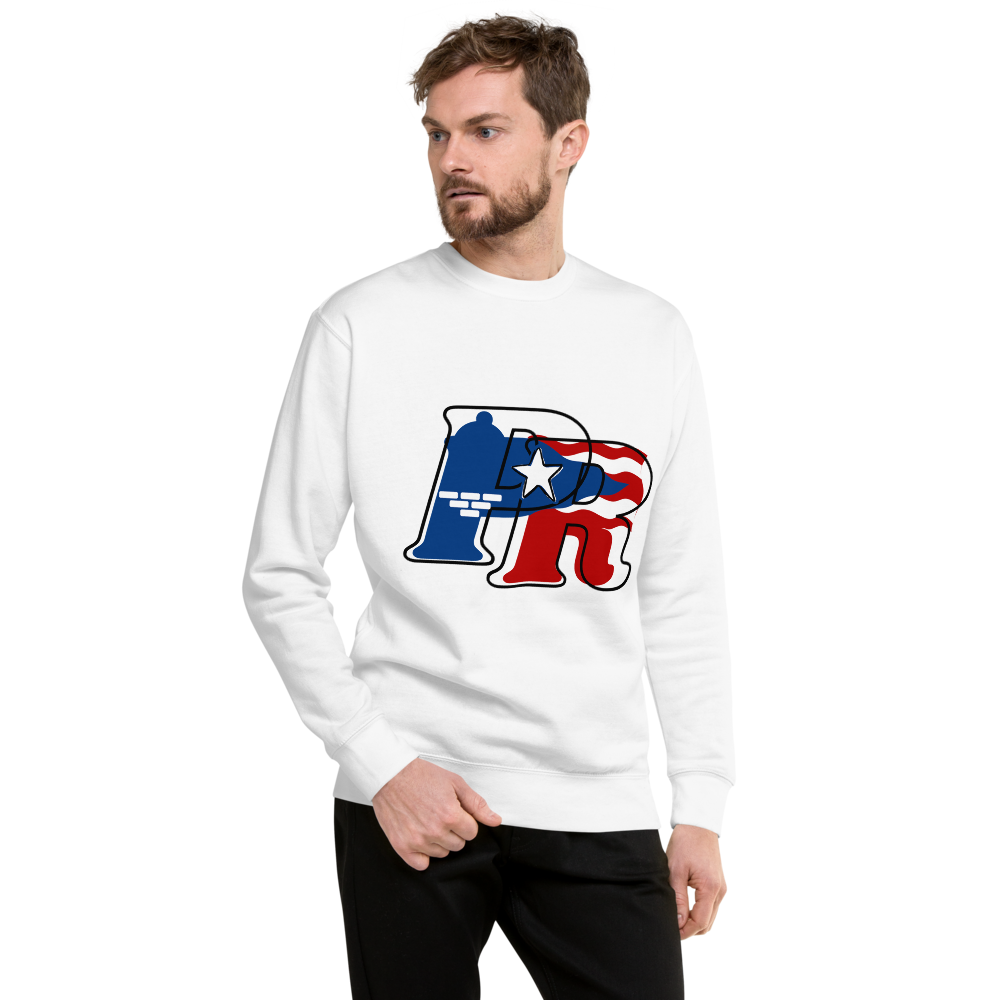 Puerto Rican-"El Morro" Unisex Premium Sweatshirt-WHITE