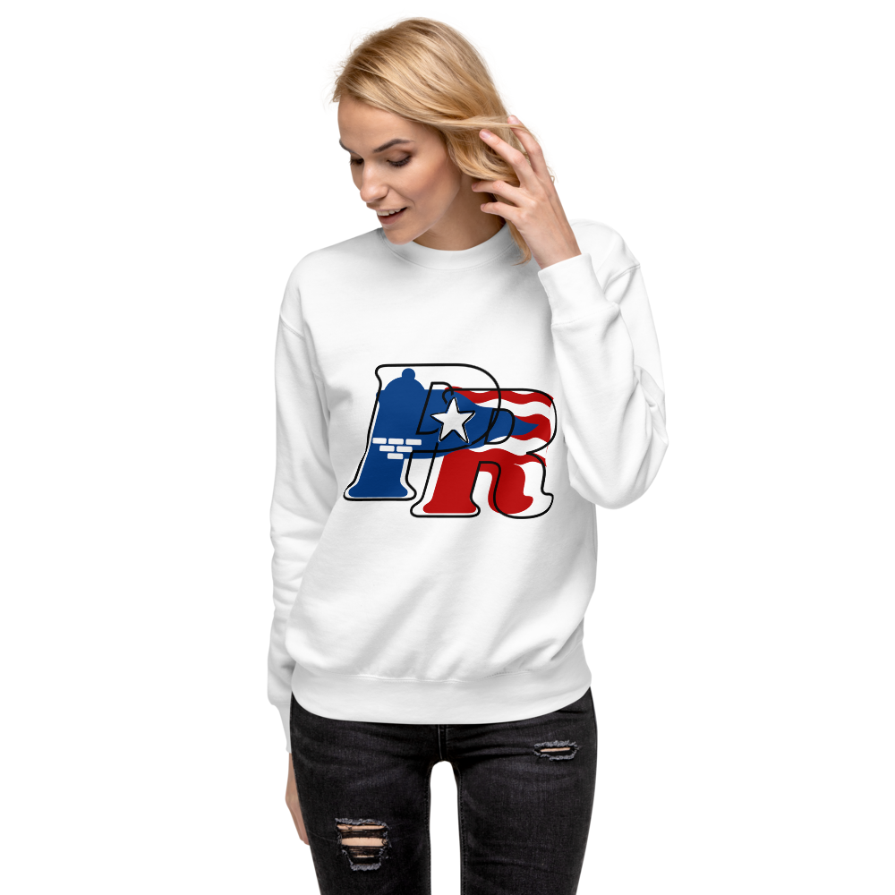 Puerto Rican-"El Morro" Unisex Premium Sweatshirt-WHITE